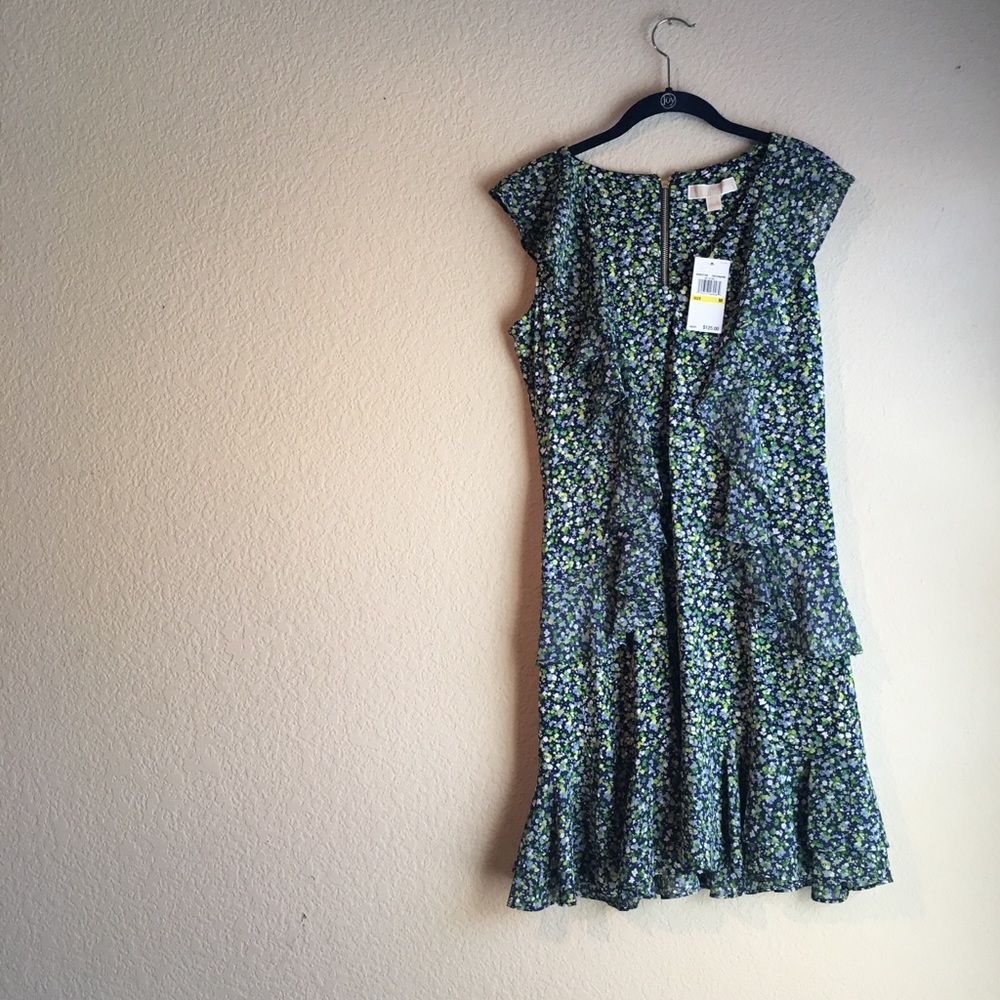 Michael Kors ruffle detail dress